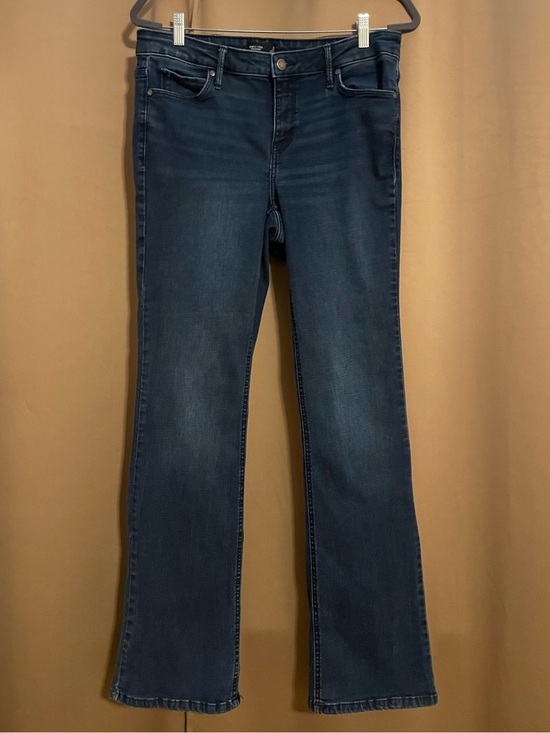 Simply Vera By Vera Wang Denim - Dark Blue Women's Flare Jeans - Stretch Mid-Rise